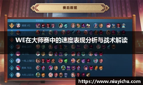 乐竟电竞WE在大师赛中的速度表现分析与战术解读